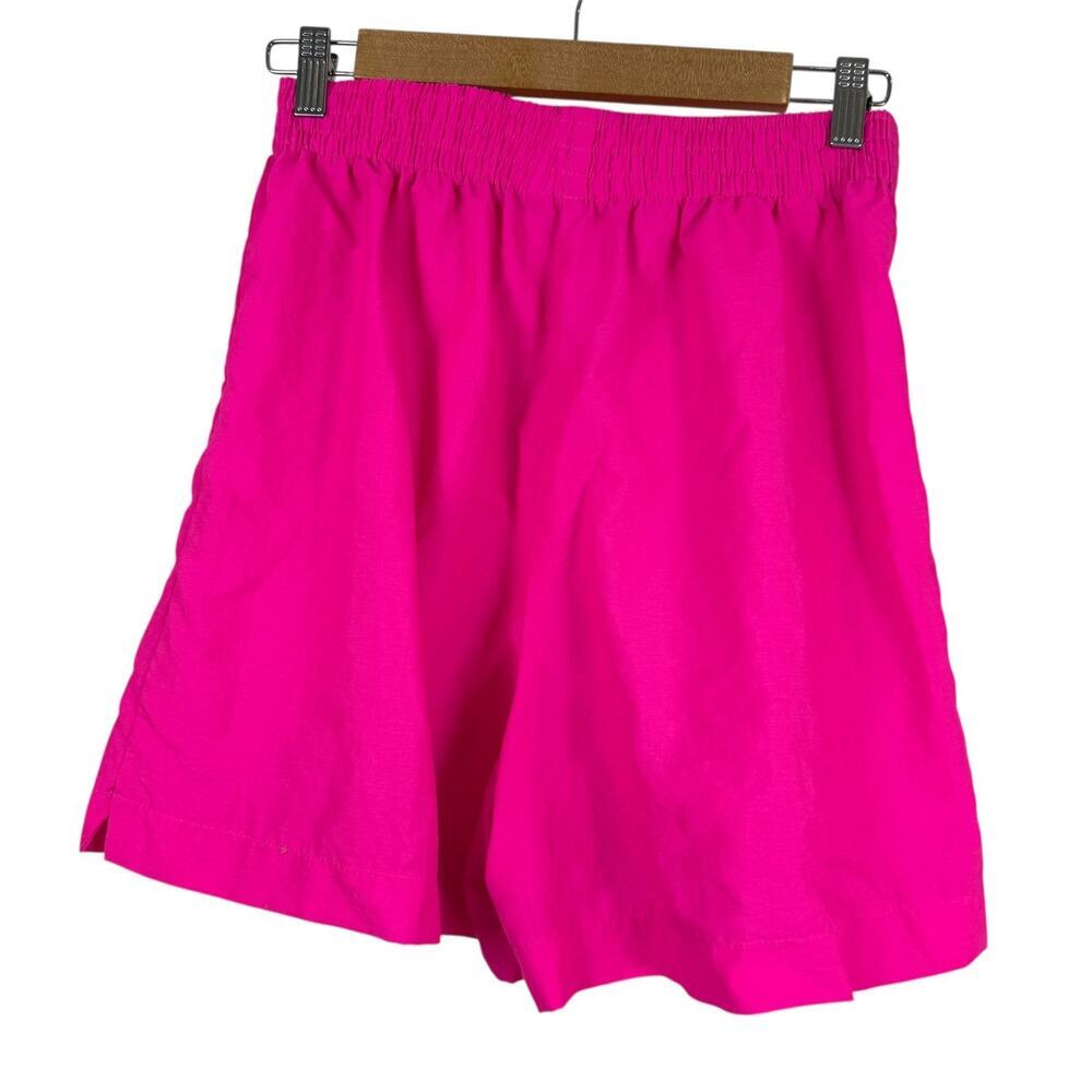 Pacific Connections Shorts Womens Medium Pink Neon 90s Vintage Windbreaker USA - Picture 4 of 7